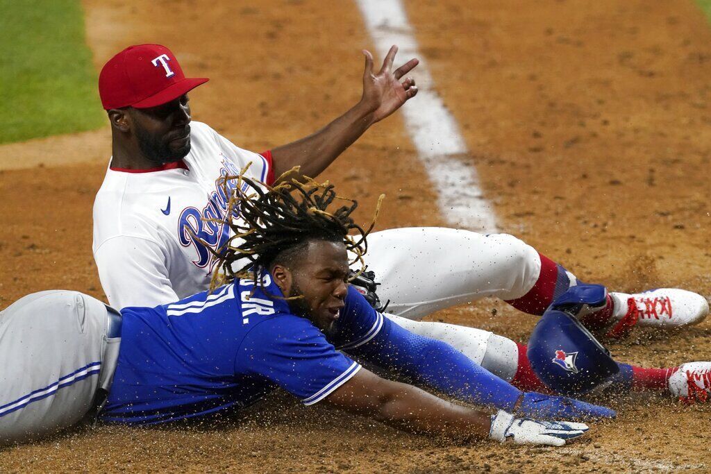 APTOPIX Blue Jays Rangers Baseball
